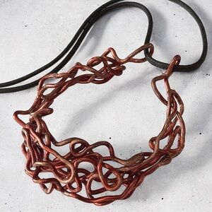 Brutalist Style Pendant Necklace